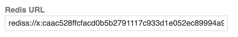 Screenshot of a TLS URL in the RedisMonitor panel